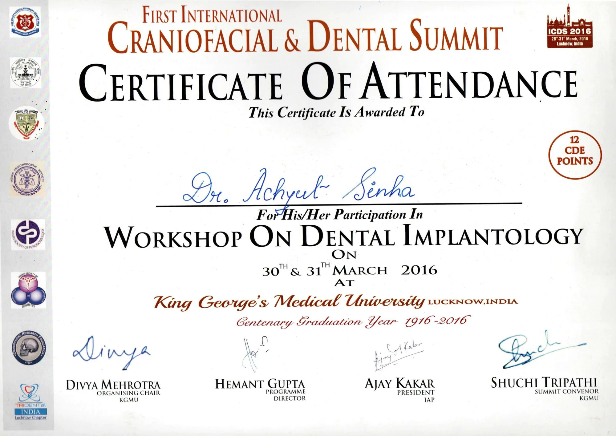 Certificate 15